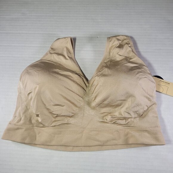 Truekind Women Chai Everyday Throw-on Wireless Bralette #91404 Size 2XL - Picture 1 of 4